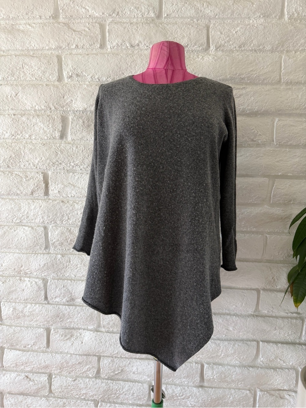Joie Charcoal Gray Swing Tunic Top Sz M  M-11